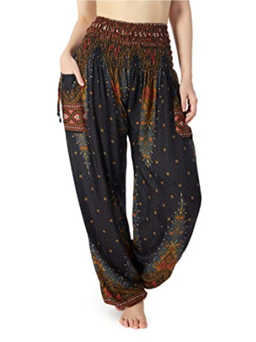 Harem Pants for Women Plus Size Boho Yoga Lounge High Rise Loose Fit